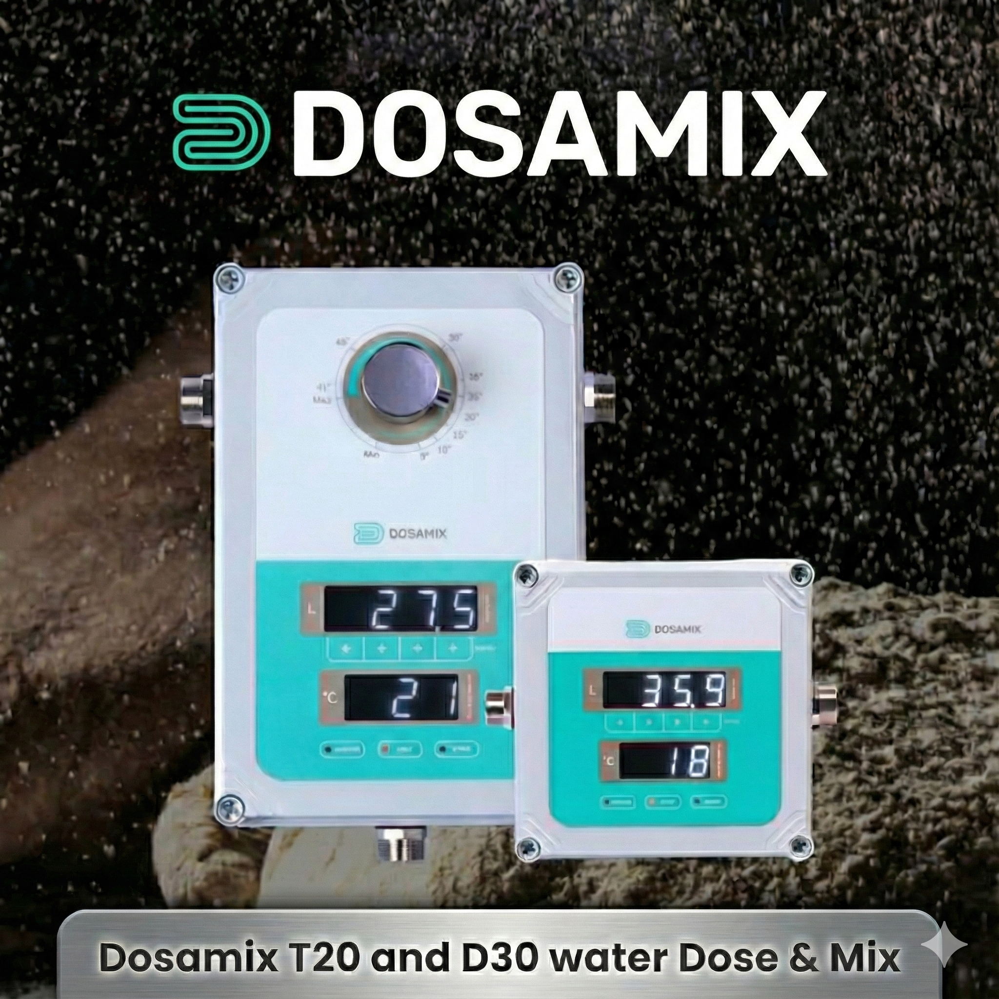 Dosamix water dosing unit installed in a bakery production area
